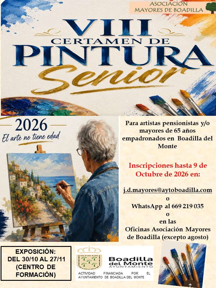 VIII CERTAMEN PINTURA SENIOR 2026
